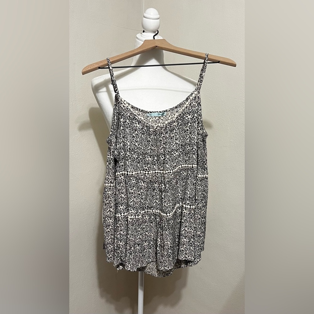 Maurice’s Women's Victorian Patterned Cold Shoulder Top with Detailing